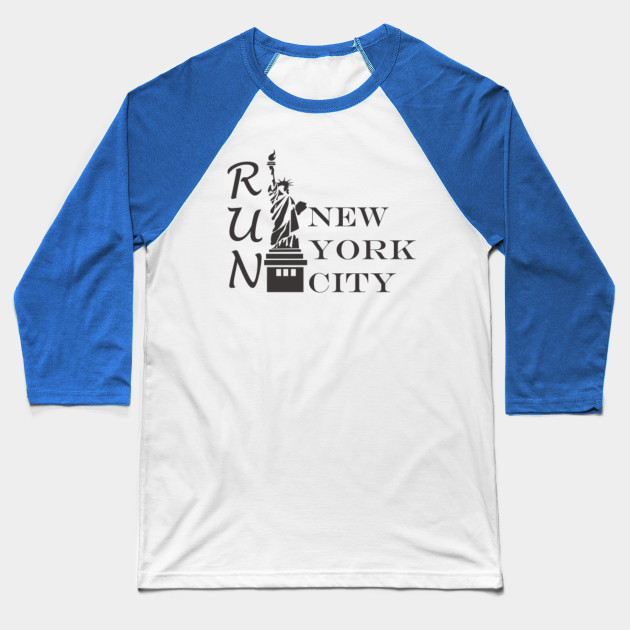 run new york city New York City Marathon Baseball TShirt TeePublic